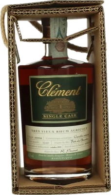 Bouteille de spiritueux : Single Cask Vanille Intense de la marque Clément