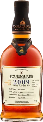 Bouteille de spiritueux : Exceptional Cask Selection XVII 2009 de la marque Foursquare