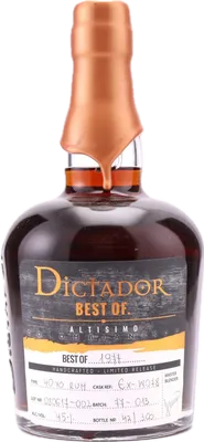 Bouteille de spiritueux : Best Of 1977 Altisimo 45% 40 Years de la marque Dictador