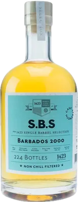 Bouteille de spiritueux : Barbados de la marque S.B.S