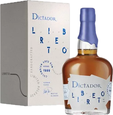 Bouteille de spiritueux : Libreto American Oak Cask 1999 de la marque Dictador