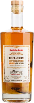 Bouteille de spiritueux : Punch au Rhum Mirabelle – Fève de Tonka de la marque L'Arôm'Arrangé