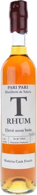 Bouteille de spiritueux : T Rhum Elevé sous bois (Madeira Cask Finish) de la marque Pari Pari - Distillerie de Taha'a