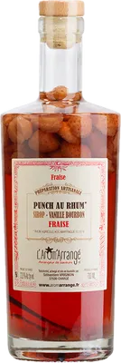 Bouteille de spiritueux : Punch au Rhum Fraise de la marque L'Arôm'Arrangé