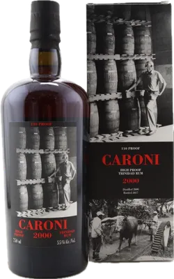 Bouteille de spiritueux : High Proof Trinidad Rum (US) de la marque Caroni