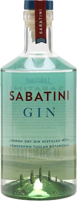 Bouteille de spiritueux : London Dry Gin de la marque Sabatini