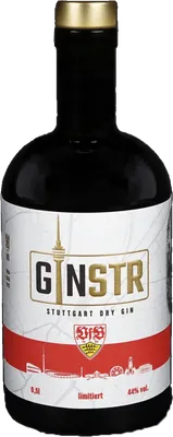 Bouteille de spiritueux : The Limited VFB Stuttgart 1893 Edition de la marque GINSTR Stuttgart Dry Gin