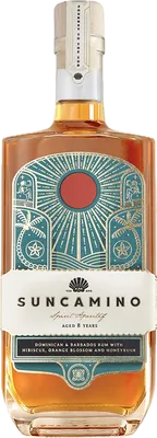 Bouteille de spiritueux : Floral Rum de la marque Suncamino