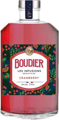 Bouteille de spiritueux : Gin Infusion - Cranberry de la marque Gabriel Boudier