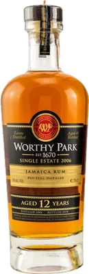 Bouteille de spiritueux : Single Estate 2006 de la marque Worthy Park