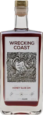 Bouteille de spiritueux : Honey Sloe Gin de la marque Wrecking Coast