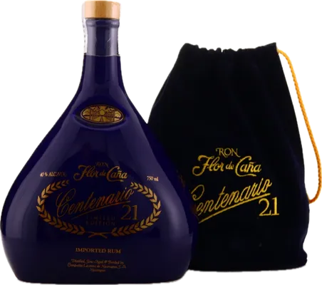Bouteille de spiritueux : Centenario 21 Limited Edition de la marque Flor de Caña