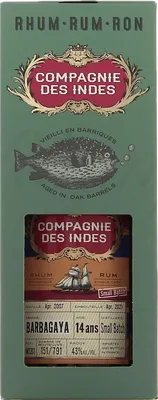Bouteille de spiritueux : Barbagaya de la marque Compagnie des Indes