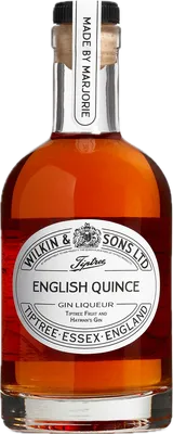 Bouteille de spiritueux : English Quince Gin Liqueur de la marque Tiptree