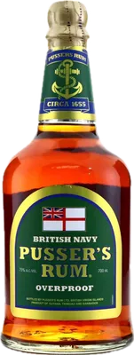 Bouteille de spiritueux : Overproof Green Label de la marque Pusser's