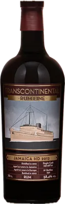 Bouteille de spiritueux : Jamaica HD 2012 de la marque Transcontinental Rum Line