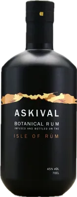 Bouteille de spiritueux : Botanical Rum de la marque Askival