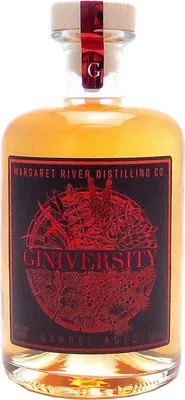 Bouteille de spiritueux : Barrel Aged Gin de la marque Giniversity
