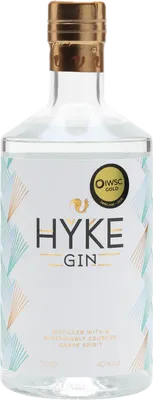Bouteille de spiritueux : Gin de la marque Hyke