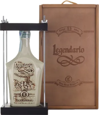Bouteille de spiritueux : Añejo 15 Years Gran Reserva de la marque Legendario
