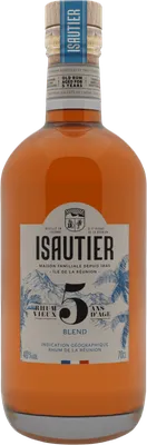 Bouteille de spiritueux : Rhum Vieux 5 Ans d’Âge de la marque Isautier