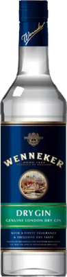 Bouteille de spiritueux : Dry Gin de la marque Wenneker