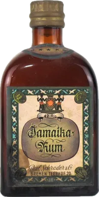 Bouteille de spiritueux : Jamaika Rum 1960s de la marque Paul Schrader