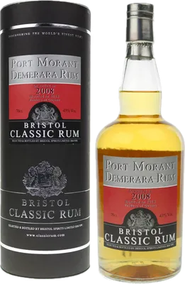 Bouteille de spiritueux : Demerara Rum de la marque Bristol Classic Rum