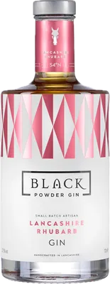 Bouteille de spiritueux : Lancashire Rhubarb Gin de la marque Black Powder