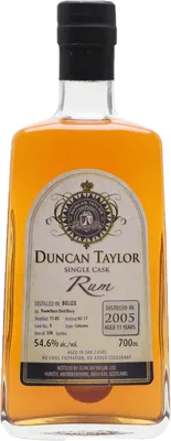 Bouteille de spiritueux : Single Cask Rum 2005 Aged 11 Years (Travellers Distillery) de la marque Duncan Taylor