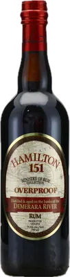 Bouteille de spiritueux : 151 Ministry of Rum Collection Overproof Demerara River de la marque Hamilton