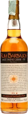 Bouteille de spiritueux : Barbajo Rum de la marque West Indies