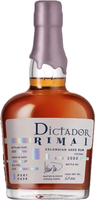 Bouteille de spiritueux : Rima I Port Finish 2000 de la marque Dictador