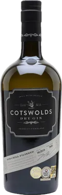 Bouteille de spiritueux : Dry Gin de la marque Cotswolds 