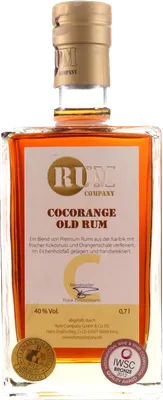 Bouteille de spiritueux : Cocorange Old Rum de la marque Rum Company