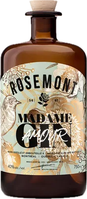 Bouteille de spiritueux : Madame Gin Amour de la marque Rosemont