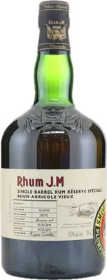 Bouteille de spiritueux : Single Barrel (Selected by PlumpJack Smuggler's Cove) de la marque Rhum J.M
