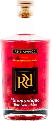 Bouteille de spiritueux : Rhumantique (Framboise - Rose) de la marque Rhumance