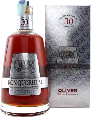 Bouteille de spiritueux : Ron Quorhum 30 Aniversario de la marque Quorhum