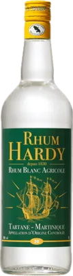 Bouteille de spiritueux : Rhum Blanc Agricole 50° de la marque Hardy
