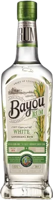 Bouteille de spiritueux : White Rum de la marque Bayou