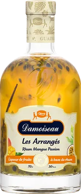 Bouteille de spiritueux : Les Arrangés Mangue Passion de la marque Damoiseau