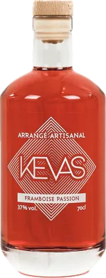 Bouteille de spiritueux : Framboise Passion de la marque Kevas