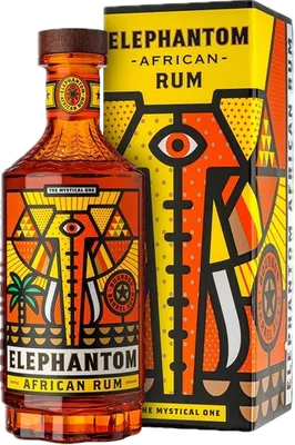 Bouteille de spiritueux : African Rum de la marque Elephantom