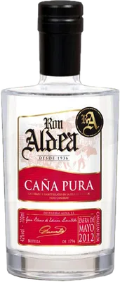Bouteille de spiritueux : Caña Pura 2012 de la marque Ron Aldea