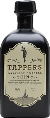 Bouteille de spiritueux : Darkside Gin de la marque Tappers