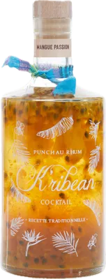 Bouteille de spiritueux : Mangue Passion de la marque K’ribean Cocktail