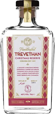 Bouteille de spiritueux : Christmas Reserve Gin de la marque Trevethan