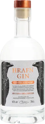 Bouteille de spiritueux : Gin Thought & Memory de la marque Hrafn