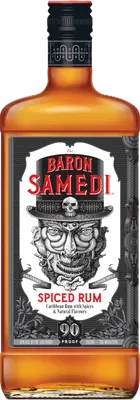 Bouteille de spiritueux : Spiced de la marque Baron Samedi